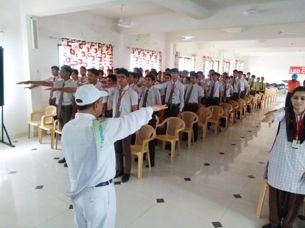 म्हारो राजस्थान समृद्ध राजस्थान अभियान के तहत Leo College, बांसवाड़ा में लाइफ स्टाइल मैनेजमेंट एंड मैडिटेशन विषय पर कार्यक्रम